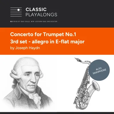 Trompetenkonzert - 3. Satz Allegro für Alt-Saxophon